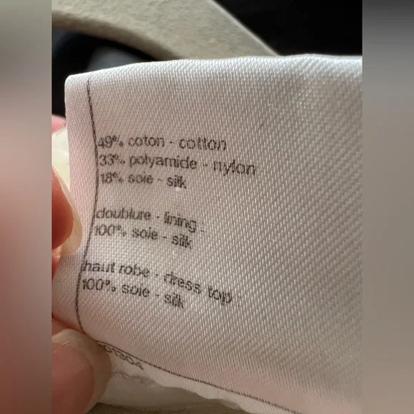 Chanel Ivory Tweed and Crinkle Crepe Dress Fits XS/ 36 - Picture 9 of 10